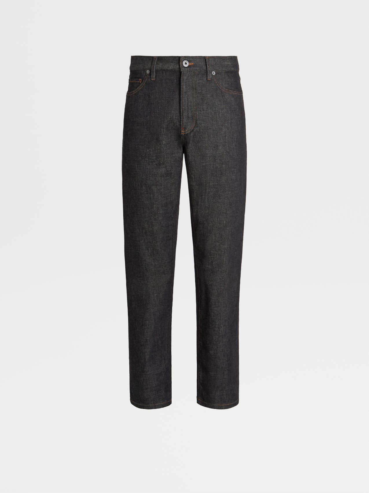 Dark Blue Rinse-washed Cotton and Cashmere Roccia Jeans